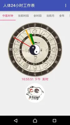 人体24小时工作表 android App screenshot 0